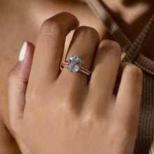 Load image into Gallery viewer, Blue Topaz Rings Set
