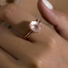 Load image into Gallery viewer, Rose Quartz Rings Set
