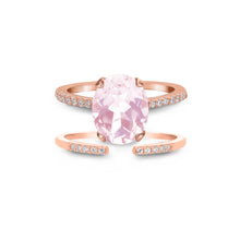 Load image into Gallery viewer, Rose Quartz Rings Set
