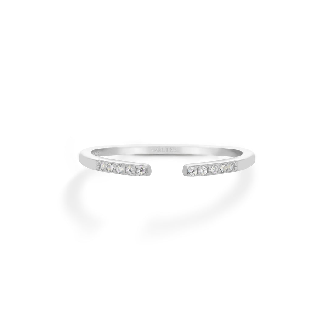 Petite Silver Cut Band