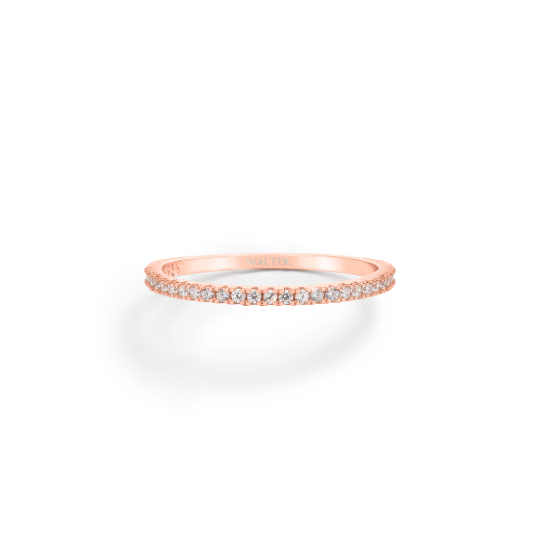 Eternity Half Surround Rosy Ring